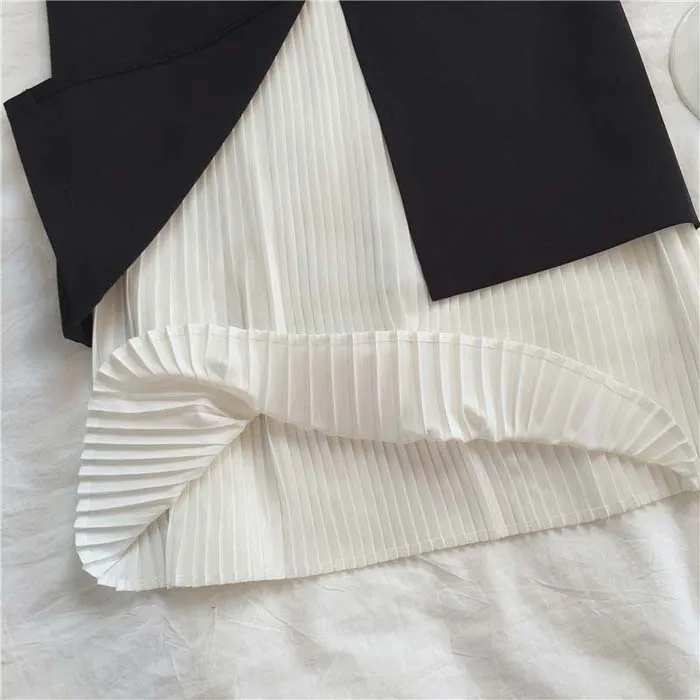 2019 г. весенняя женская юбка Повседневная однотонная, с приметанными оборками высокой талией юбка с разрезом