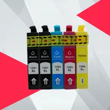 5PK Compatible T1291 T1295 T 1291 Ink cartridge for EPSON 129XL 12XL stylus SX235W SX425W SX420W