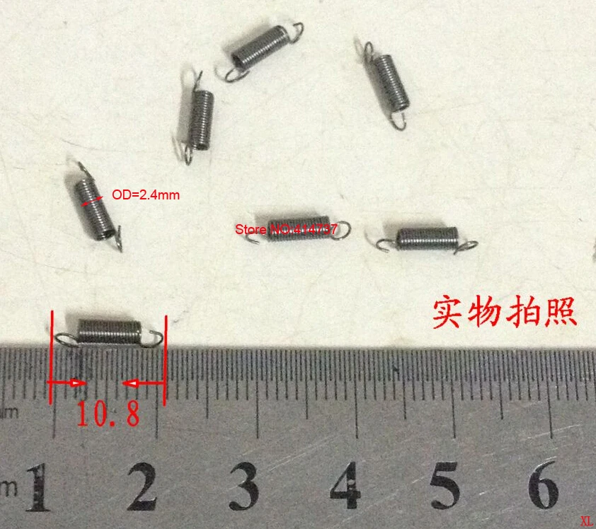 40 sztuk/partia 0.3*2.4*10.8mm mikro małe sprężyny przedłużające sprężyny