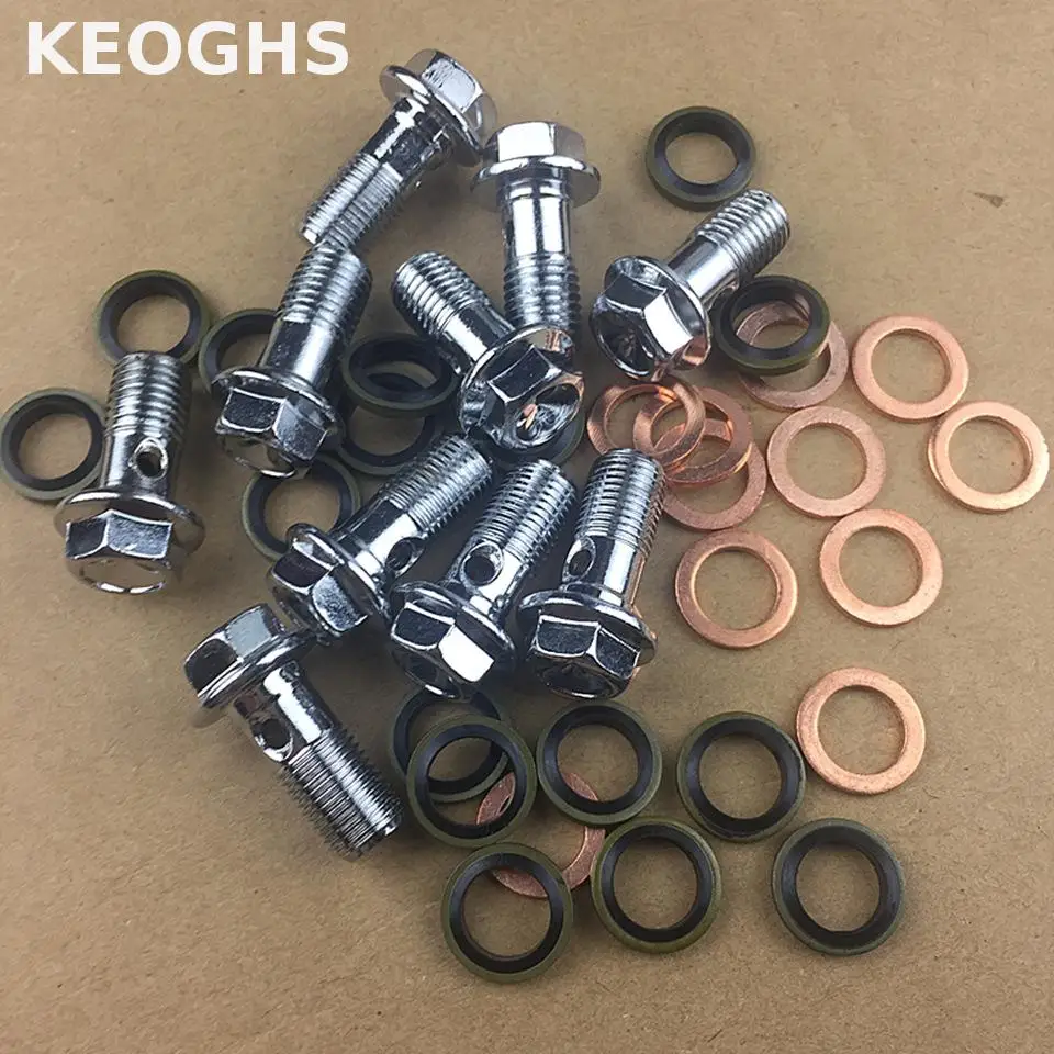 KEOGHS Motorcycle Brake Caliper banjo bolt Oil Drain Screw/Hollow Screw