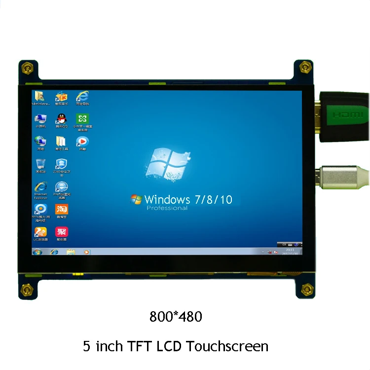 HF 800*480 HD HDMI 5 дюймов USB сенсорный экран TFT ЖК дисплей Панель модуль для бананового Pi