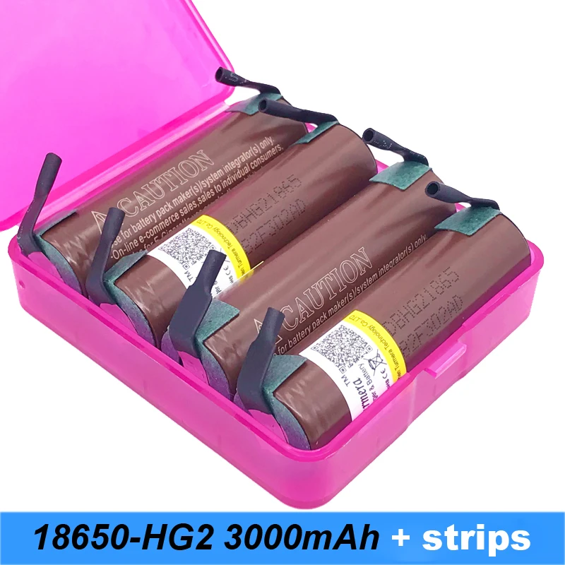 Turmera-18650-hg2-3000mah-20amps-with strips soldered-24