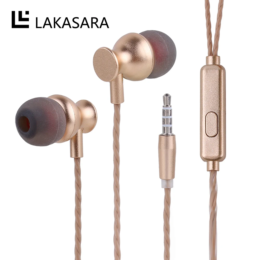 

3.5mm Wired Control Earpiece In-Ear Earphone HiFi Stereo Sound Earbuds With Mic Headset For Samsung Xiaomi Huawei Android Mp3