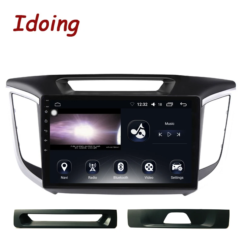 Cheap Idoing 10.2"Car Android 8.1 Radio Multimedia Player For Hyundai Creta IX25 ix25 2014 4G+64G Octa Core GPS Navigation no 2din dvd 1