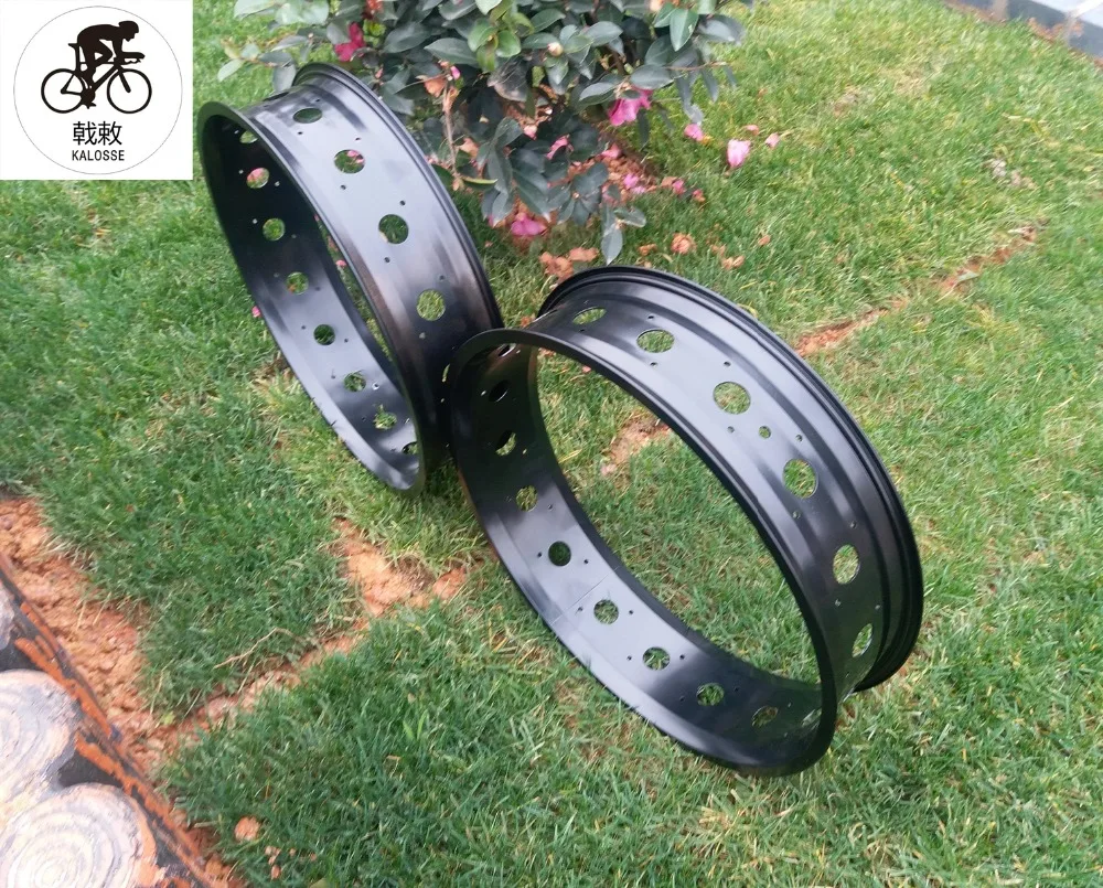 

Kalosse Disc brakes Fat bicycle bike rims 100mm width snow bike wheel 20 inch 36holes 20*4.8 tires