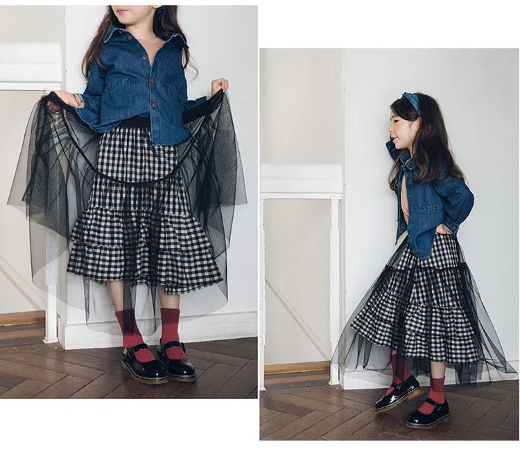 mesh patchwork cotton skirts for girls 12 year baby big girls clothing autumm long skirts for children girls causal kids clothes 4 5 6 7 8 9 10 11 12 13 14 15 years little big girls skirts 2017 girls black skirt (5)