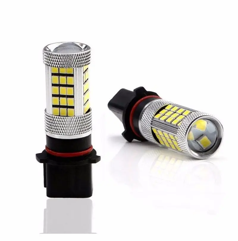 Автомобиль P13W 2835 63 SMD 1200Lm белая лампа противотуманный светильник головной светильник s для DRL 6000K 12V