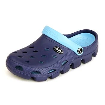 

Charming New 2020 Sandals Men Hole Slippers Couple Sandals Mules And Clogs Garden Shoes For Men Breathable Beach Shoes