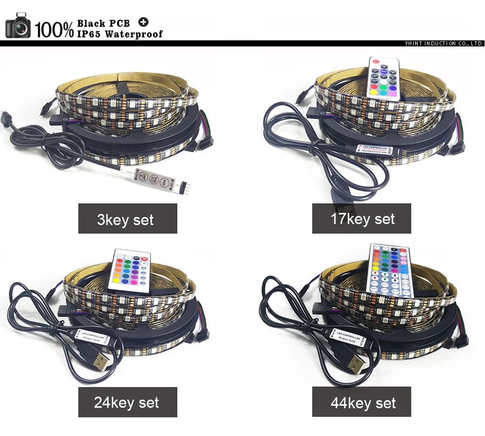 IP65 black pcb strip