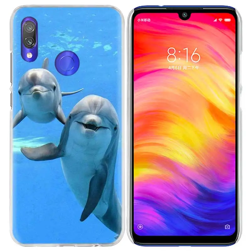 10 Милый чехол с дельфином для Xiao mi Red mi Go Note 7 6 6A Pro S2 5 5A 4X mi A1 A2 9 mi x 3 5G 8 lite Play F1 жесткий чехол для телефона с животными - Цвет: 10
