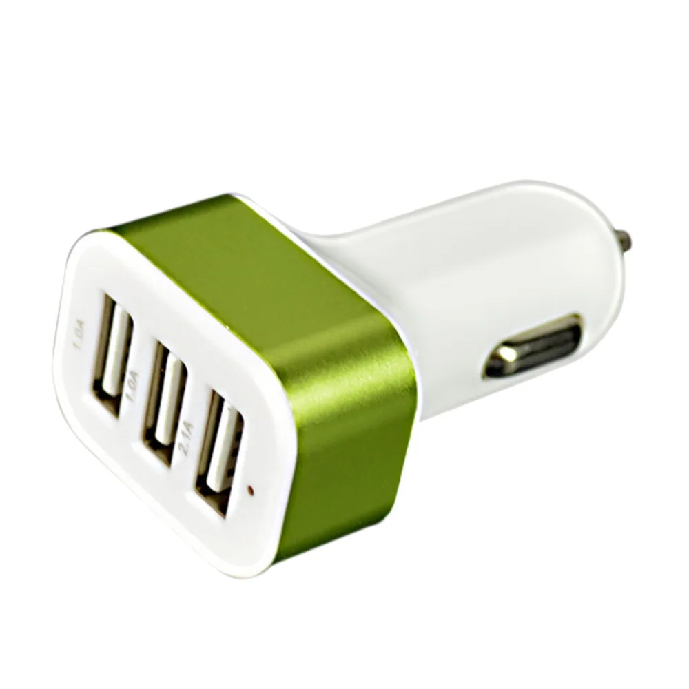 العالمي USB شاحن سيارة محول 5 فولت 3 ميناء 1A 1A 2.0A ل فون ipad سامسونج xiaomi huawei meizu Zte ممن لهم HTC J35