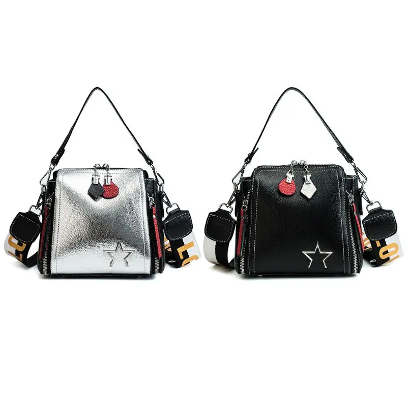 Women Bucket Handbag Shoulder Bags Tote Purse PU Leather Ladies Messenger Hobo Bag