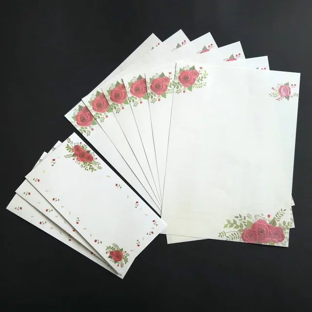 online shop pearly embossed series 3d letter pad paper envelopes