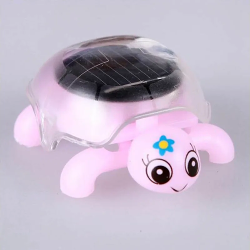 4 цвета милый мини перемещенный солнечной энергии прибор, подарок милая черепаха обучающая игрушка для детей подарок