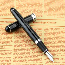 НОВЫЙ Jinhao X750 Deluxe черный со средним наконечником 18kgp авторучка