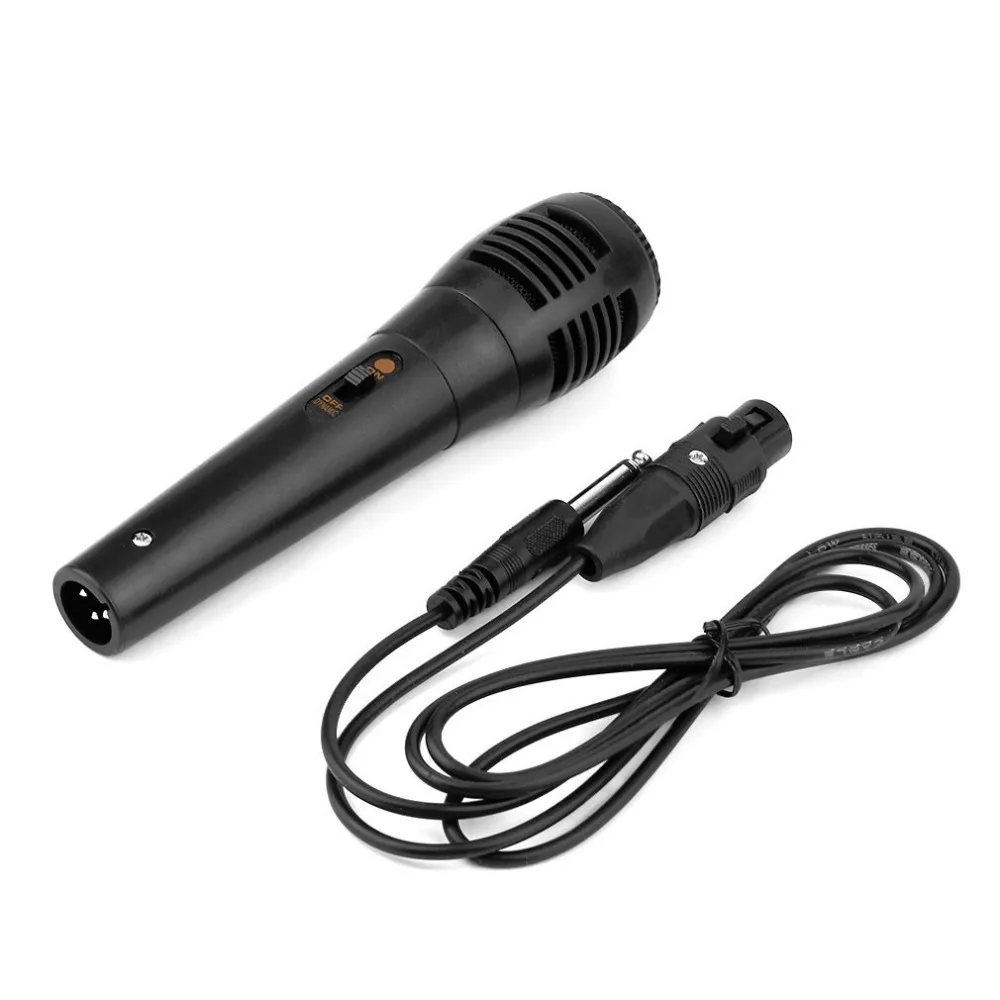 LESHP Универсальный проводной однонаправленный Портативный динамический микрофон звукозапись шумоизоляционный микрофон+ кабель 1,5 м