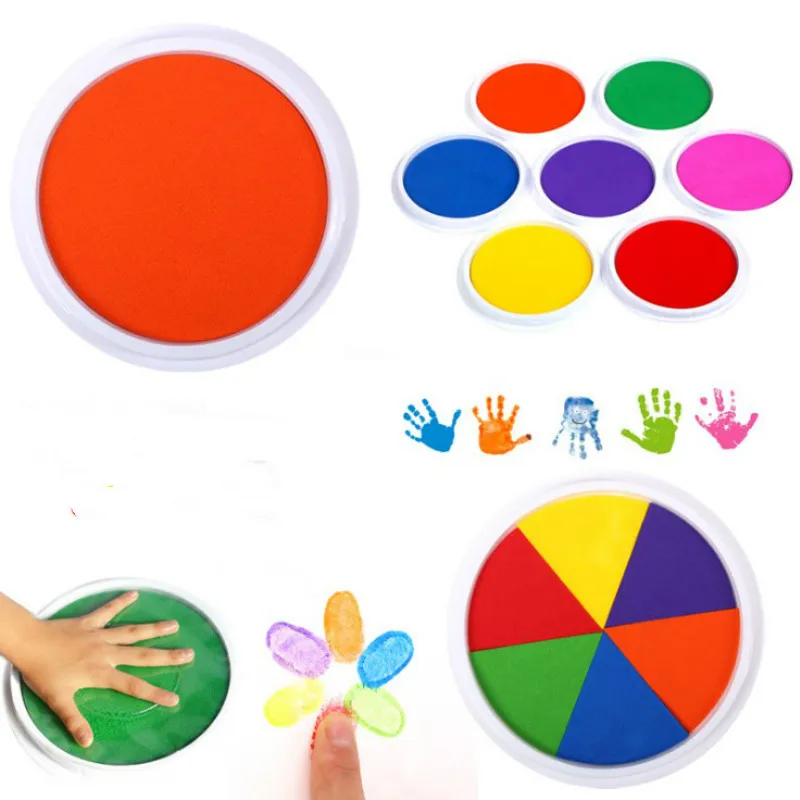 Buy The palm finger painting inkpad washable Non toxic children DIY finger