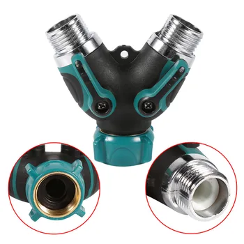 

Plastic Hose Pipe Tool Duty Garden Hose Splitter Y Shape Valve Water Pipe Connector Adapter Water Quick Coupling