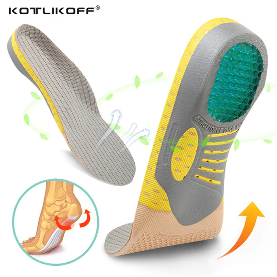 PVC Orthopedic Insoles Orthotics flat foot Health Sole Pad for Shoes