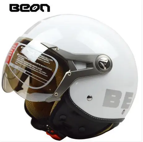 BEON мотоциклетный шлем Chopper 3/4 с открытым лицом винтажный шлем Moto Casque Casco Capacete для мужчин и женщин скутер мотоциклетный шлем - Цвет: 2