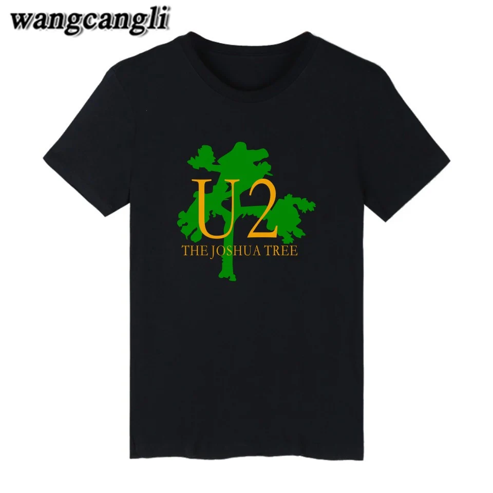 Футболка U2 с принтом группы для мужчин и женщин модная тенниска коротким рукавом
