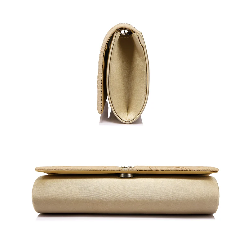 Tanie LOVEVOOK marka moda kopertówka wieczorowa damska torebki damskie crossbody z koralikami plisowana miękka nowa torebka klips do pieniędzy do portfela