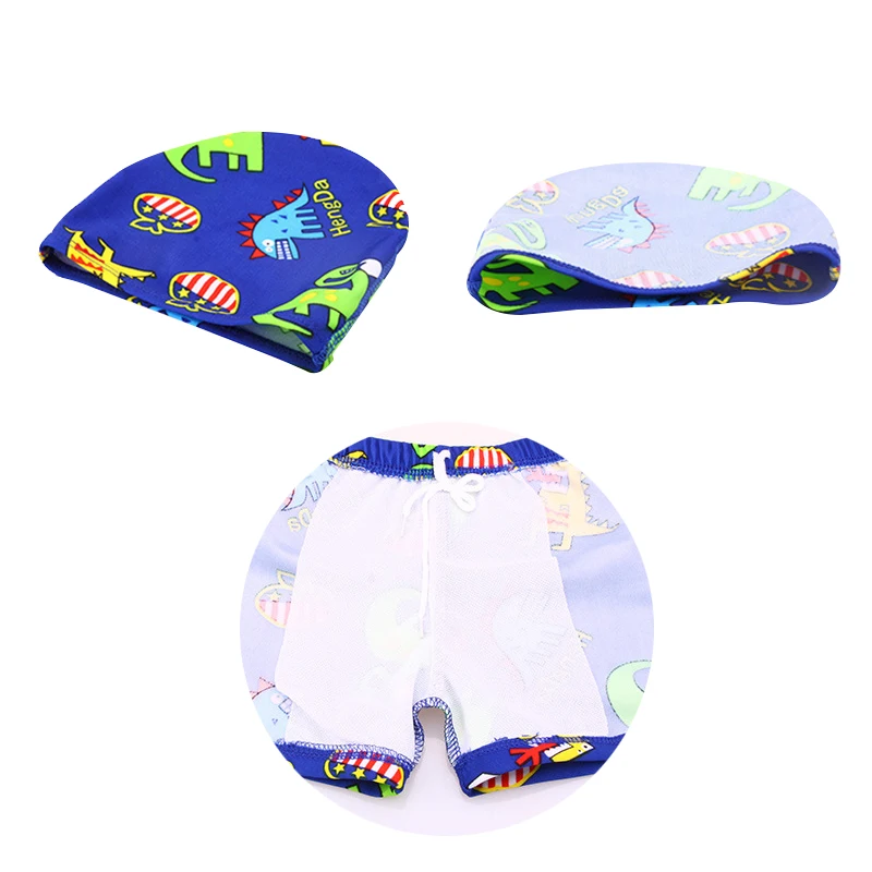 Baby Boys Swim Trunks with cap  (2)