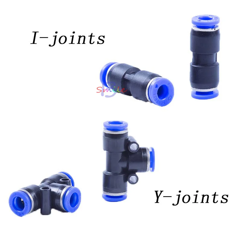 

10Pcs Dental Lab Air Compressor Tubes Adapter Joint Connectors Y-joints/I-joints