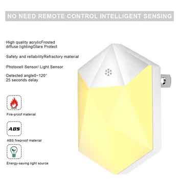 

Automatic Smart LED Lights Night Light Control Auto Sensor Night Light Lamp Lighting for Bedroom Home Dropshipping