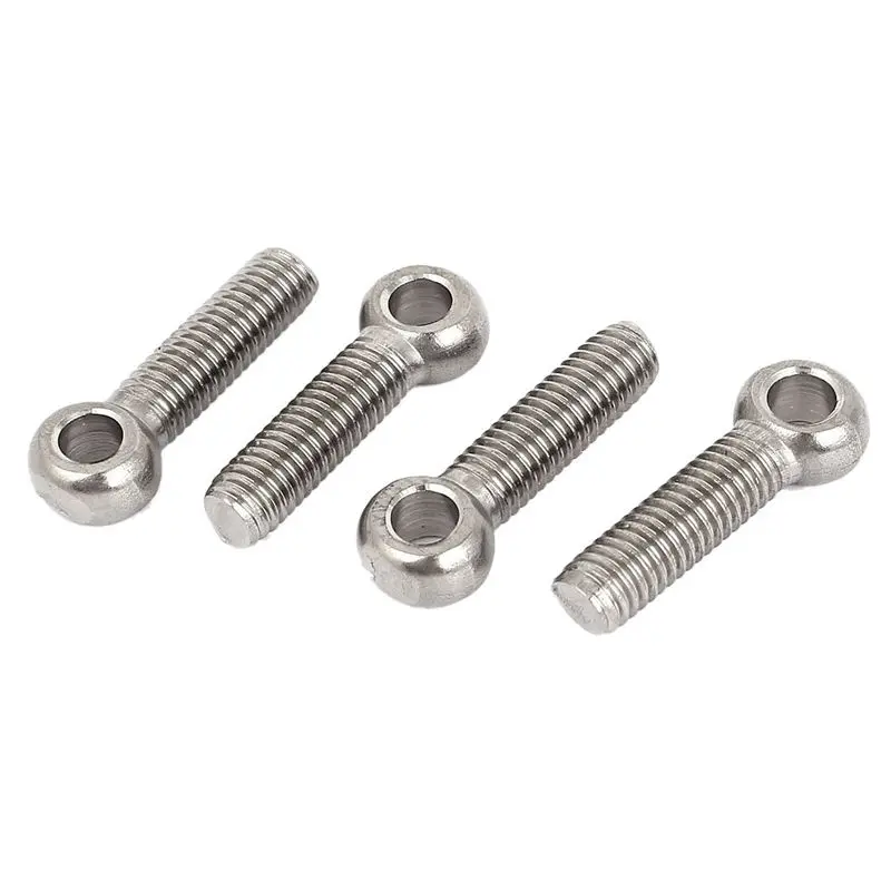 

IALJ Top M8 x 30mm 304 Stainless Steel Uni Eyebolt eye screw 4 Pcs