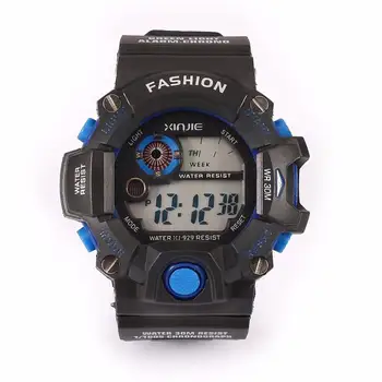 

Hot 2017Superior New Fashion Men's High Quality Quartz Digital Sports Watches LED Military Silicone Waterproof Wrist Watch Apr21