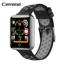 Cawono CW18 смарт-браслет смарт часы сердечного ритма Фитнес Sleep Monitor пульсометр жизни Водонепроницаемый анти-потерянный Смарт Браслет OLED часы Фитнес таккера умный смарт браслет фитнес браслетфитнес трекер