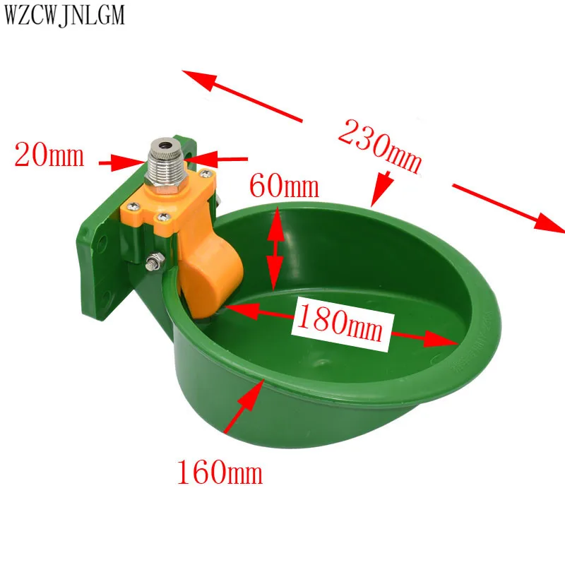 1 шт. свиньи, коровы, овцы поилке для скота сосок пьяница Расширенный ABS Пластик Нержавеющая сталь фитинги животноводства поставки