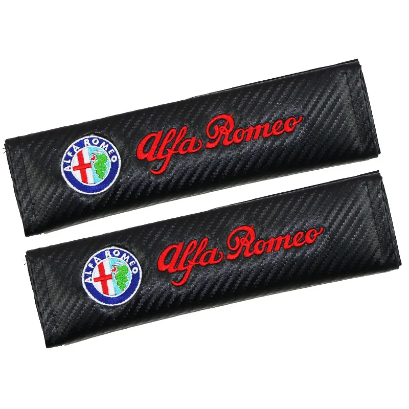 

2pcs for Alfa Romeo 159 Car Styling Car Seat Belt Cover Shoulder Padding for Alfa Romeo 159 Giulia Giulietta Mito Stelvio Brera