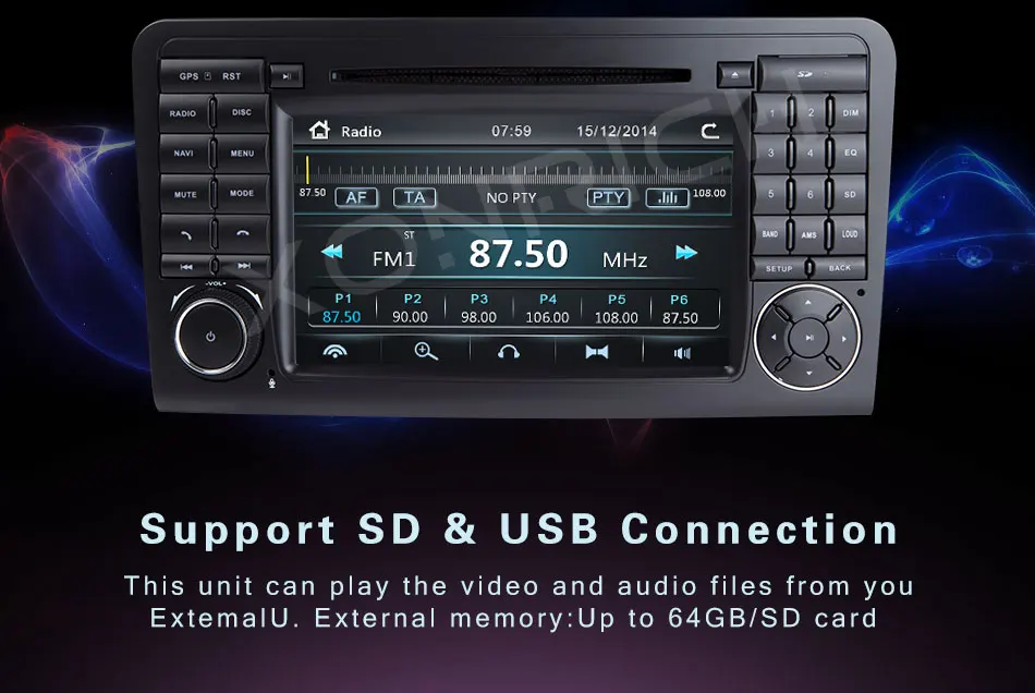 Excellent AutoRadio 2 Din Car DVD Player For Mercedes Benz ML W164 X164 GL ML350 ML500 GL320 Multimedia Head Unit GPS navigation Stereo 3G 5