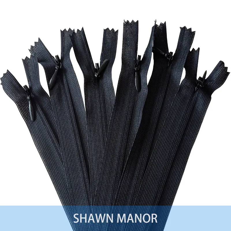 

Alipress 20cm 3# Nylon Close End Invisible Zippers For DIY Sewing 50Pcs/lot Black Color