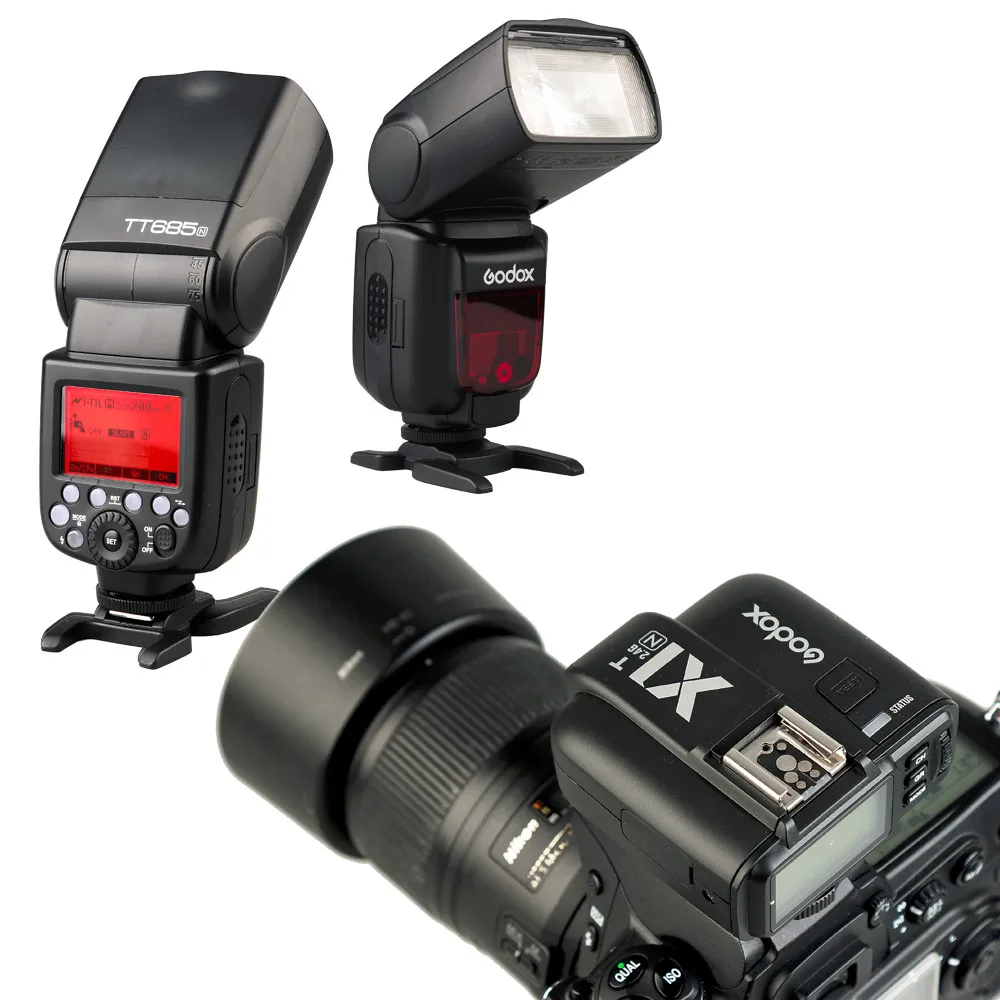 Godox X1N X1T-N I-TTL 2,4G беспроводной 1/8000 s HSS 32 канала камера триггер передатчик для Nikon DSLR камера Godox X1N