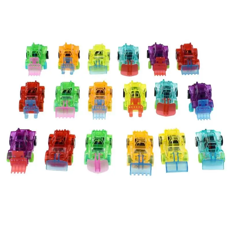 

1PC Plastic Transparent Car Toy Pull Back Small Engineering Car Model Kid Toys Gift