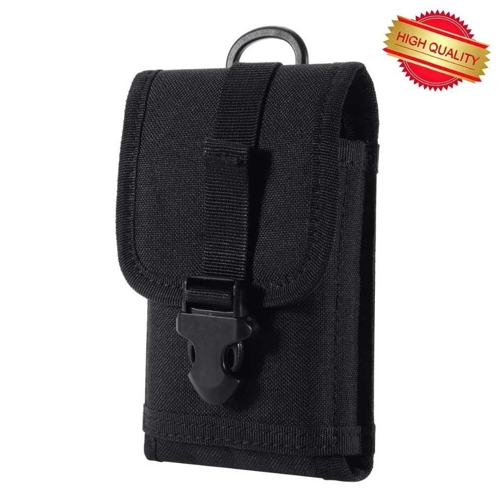 

MOLLE Phone Pouch Amy EDC Tactical Military Pouch Army Camo Waist Holster with Belt Clip Nylon Touch Duty for Phones