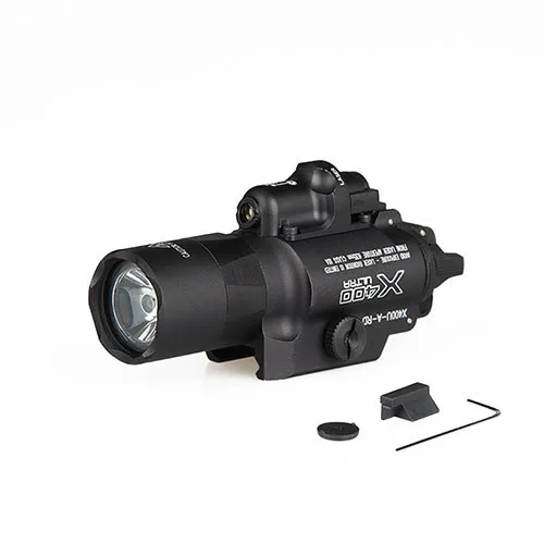 Тактический X400U фонарик с красным лазерным прицелом белый свет 500 люмен для Стрельба Охота gs15-0084