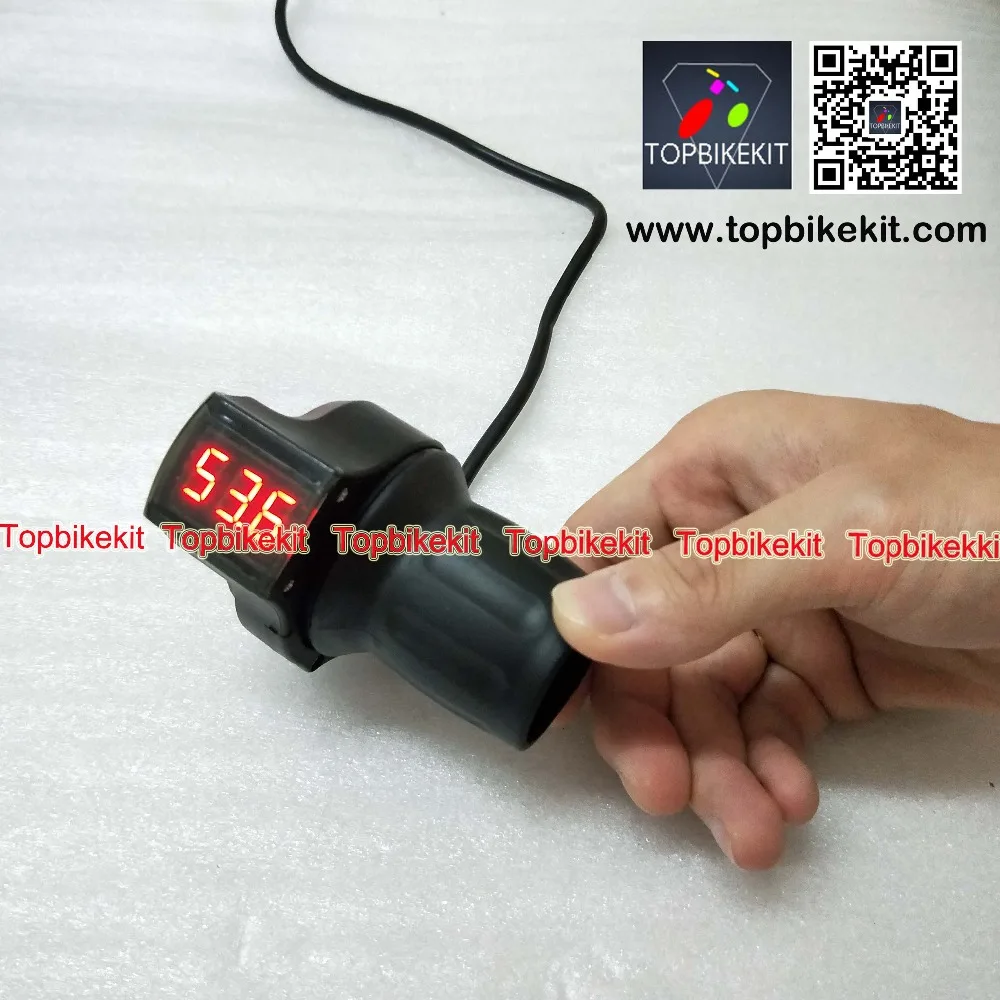 24V36V48V60V72 Half Twist Grips Throttle Handlebars LED Display for Ebike (1)