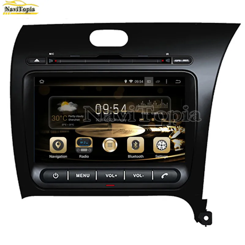 Cheap NAVITOPIA 4G RAM 64G ROM PX6 Six Core Android 9.0 Car DVD GPS Navigation for Kia Cerato/K3/Forte RHD 2013 2014 2015 2016 2017- 9