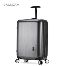 Caludanпопулярный модный чемодан на колесиках, брендовый чемодан для переноски, Мужской Дорожный чемодан, Женский чемодан на колесиках, алюминиевая рама, чемодан
