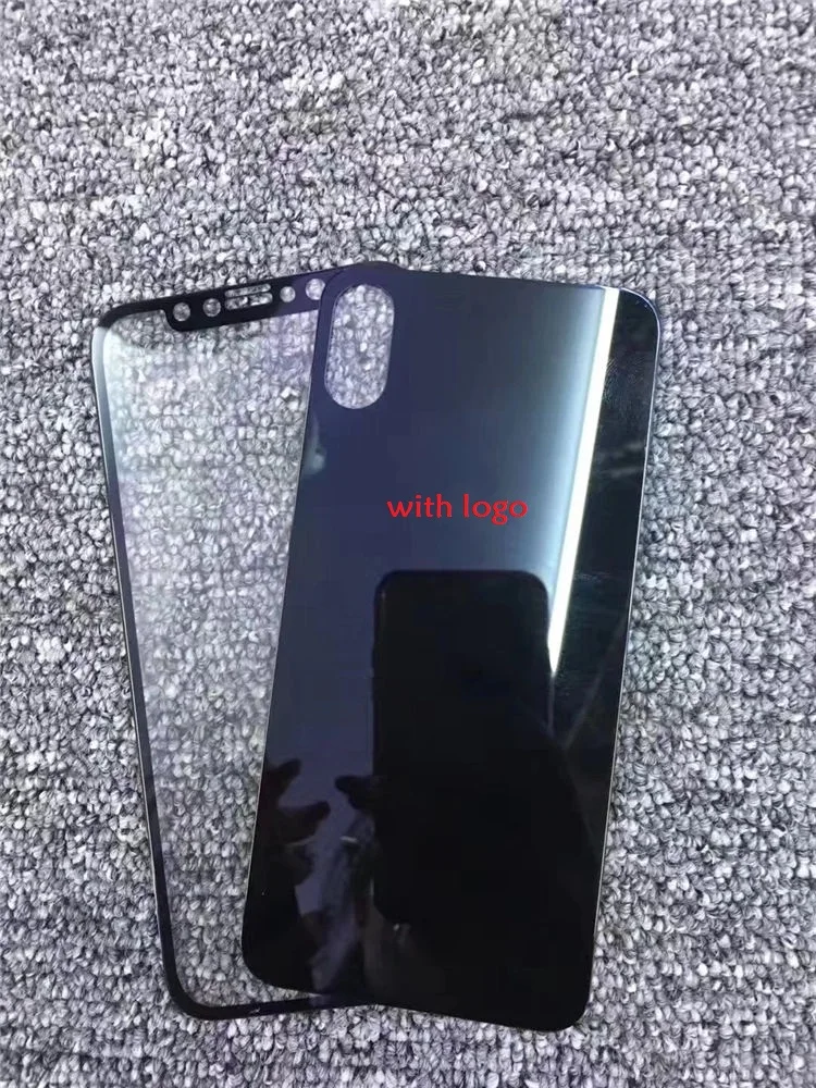 

Full Screen Color Mirror Effect Front + Back Protector Premium Tempered Glass Toughened Film For iPhone X 8Plus 7 plus Glass