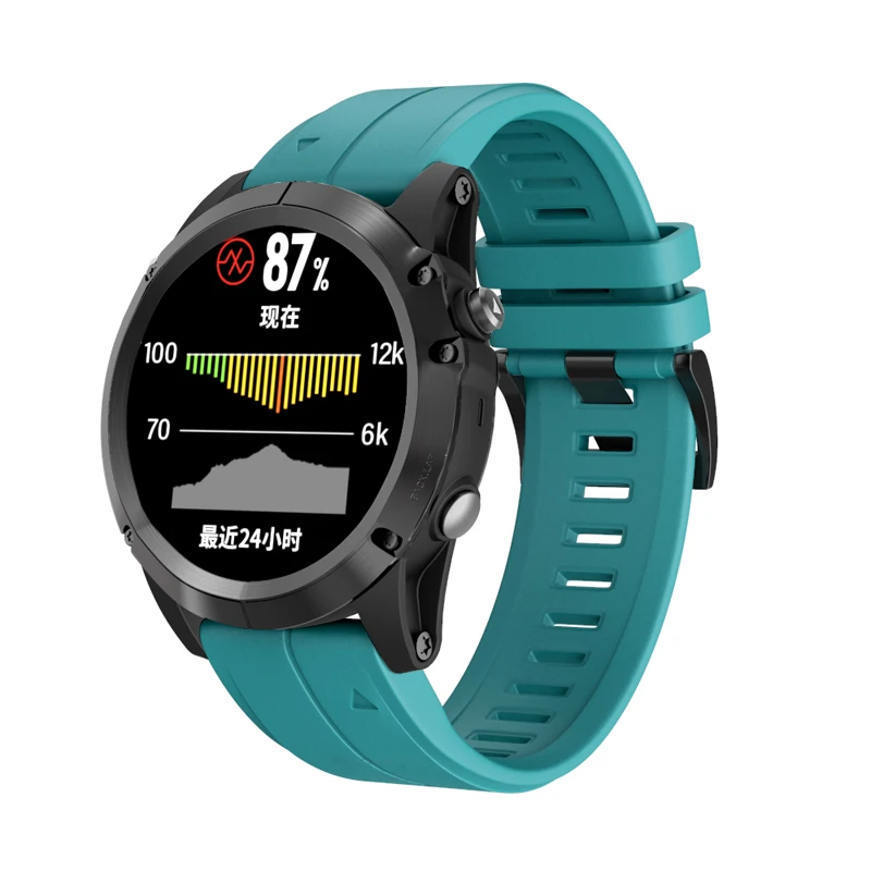 Ремешок для часов 26 22 20 мм ремешок для Garmin Fenix 5X5 5S 5X Plus 3 3HR S60 MK1 Смарт-часы быстросъемный силиконовый ремешок Easyfit