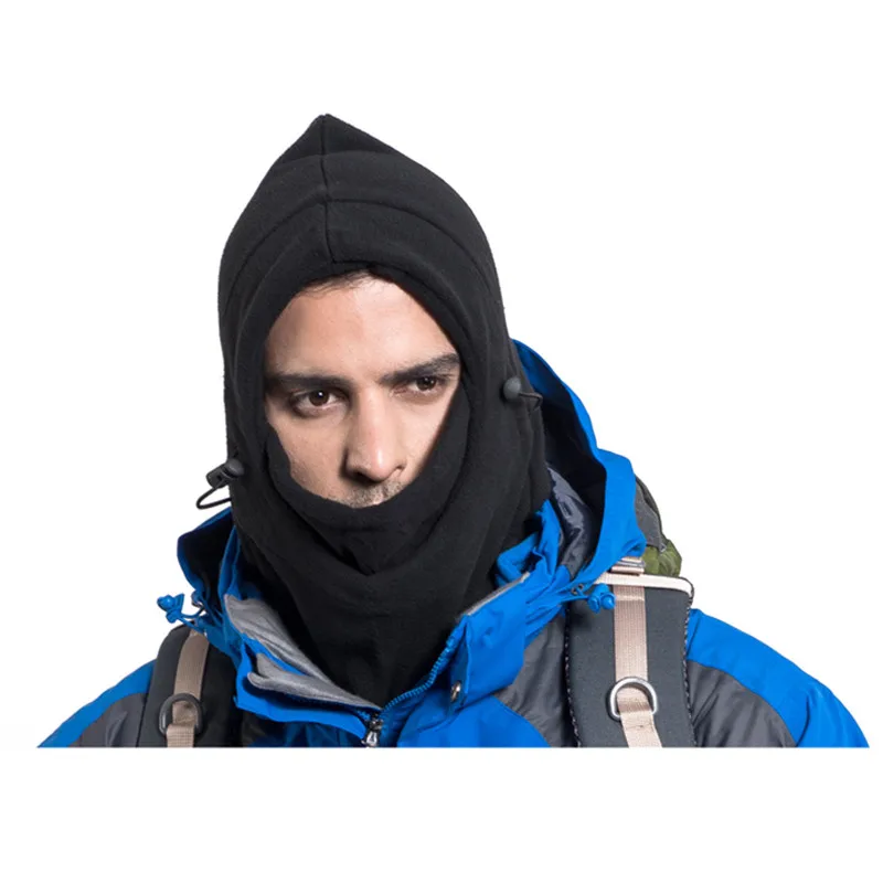 Men's Winter Warm Fleece Neckwear Face Mask Headgear Hat Windproof