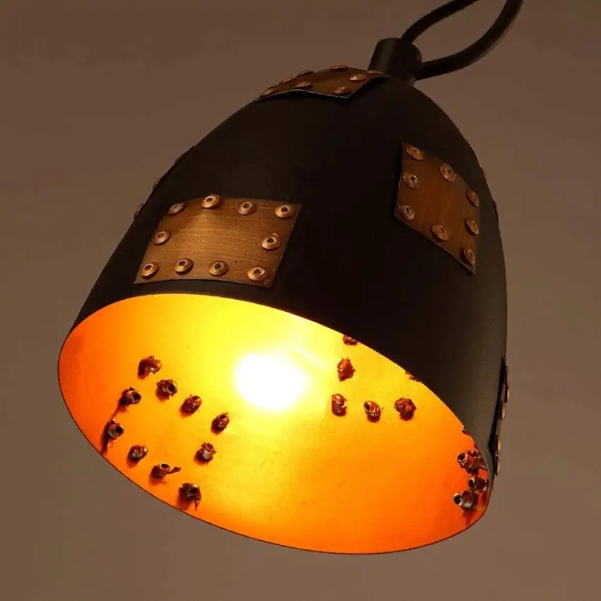

Nordic Iron vintage industrial loft style Pendant lights restaurant bar cafe patch Pendant lamp