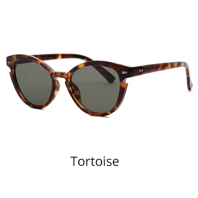 Ralferty, модные солнцезащитные очки "кошачий глаз", женские, уникальные, черные, крутые, солнцезащитные очки, женские, уф400 покрытие, очки, дизайнерские, W95014 - Цвет линз: Tortoise