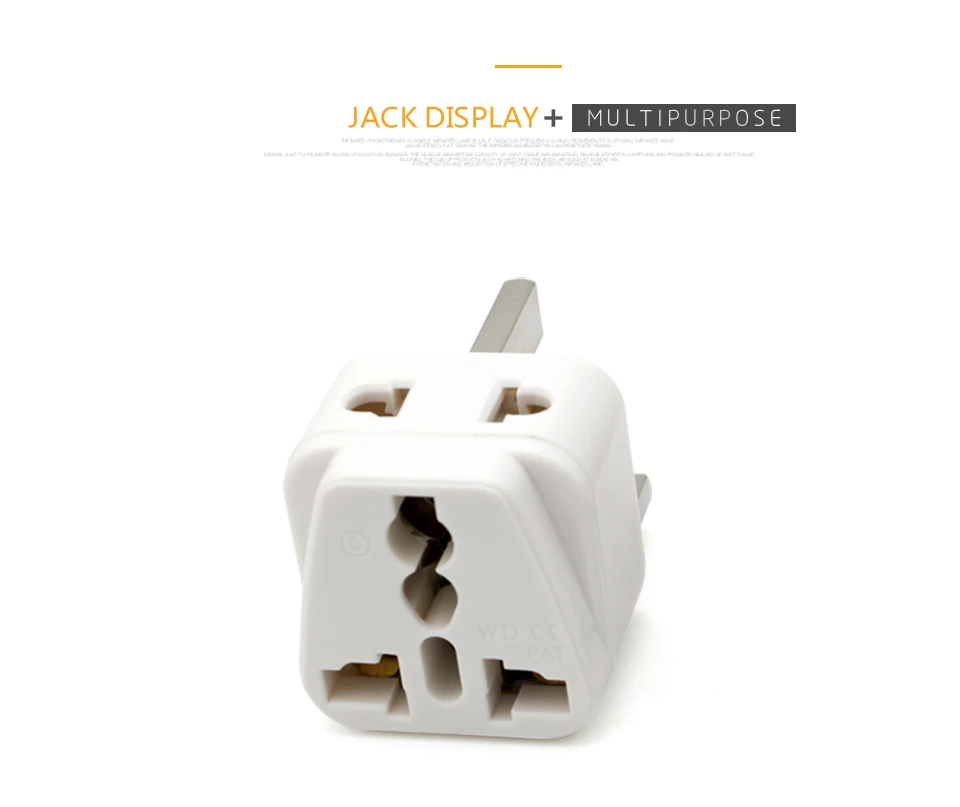 Hot-Sale Universal EU US AU to UK 3 Pin AC Power Socket Plug Travel Charger Adapter Converter 2 Device Charging (8)