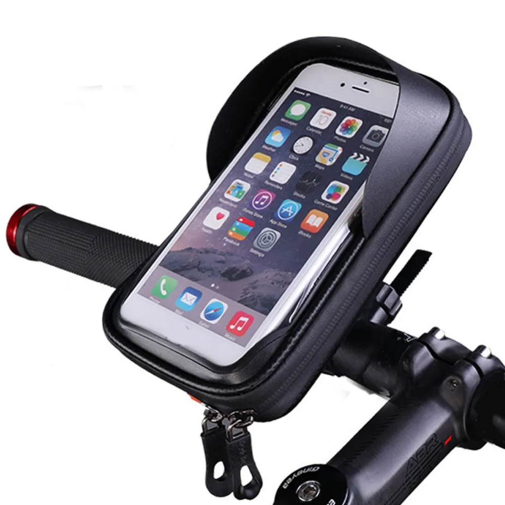 

Outdoor Cycling Bike Bicycle Handlebar 6.0 Inch Touch Screen Phone Pouch Bag for Universal Mobile Phone